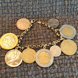 Italian Lire Coin Bracelet